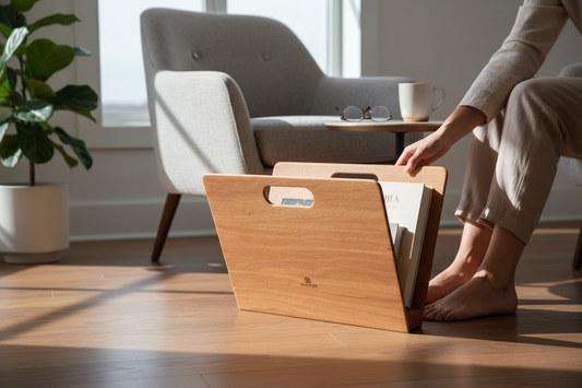 Cumaru Hardwood Magazine holder