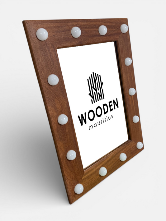 Cumaru Mirror with LED bulbs